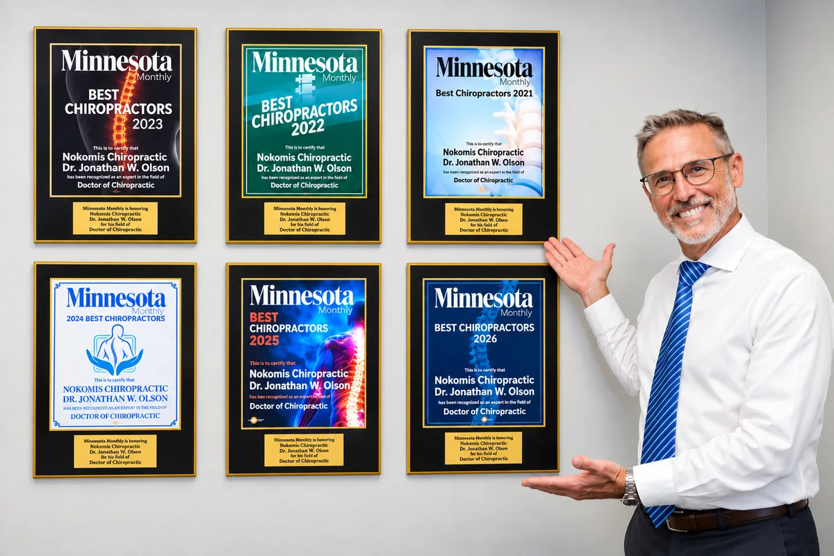 Award-winning chiropractic care at Nokomis Chiropractic and Wellness in Minneapolis, MN — Minnesota Monthly Best Chiropractors recognition